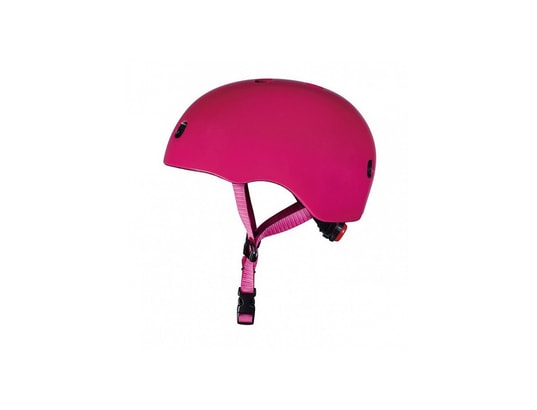 MICRO - Vélo enfant Casque velo et trottinette framboise brillant boucle magneti...