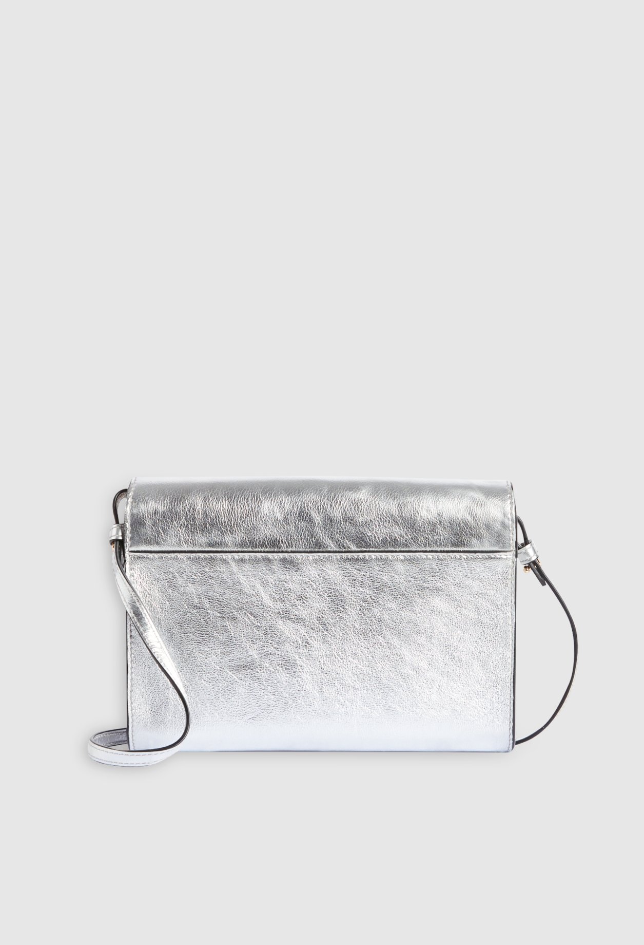 Pochette Anouck cuir argent