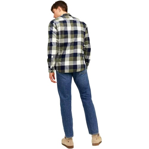 Jack & Jones - CAMISA CUADROS HOMBRE JACK & JONES 12235965 Verde
