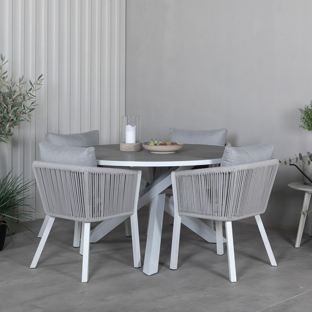 Tuinstoel Elly - set van 2 Grijs