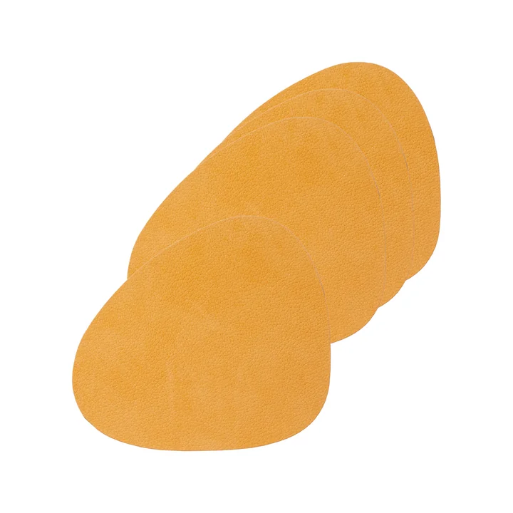 Lind DNA - Glasuntersetzer Curve, Nupo burned curry (4er-Set)
