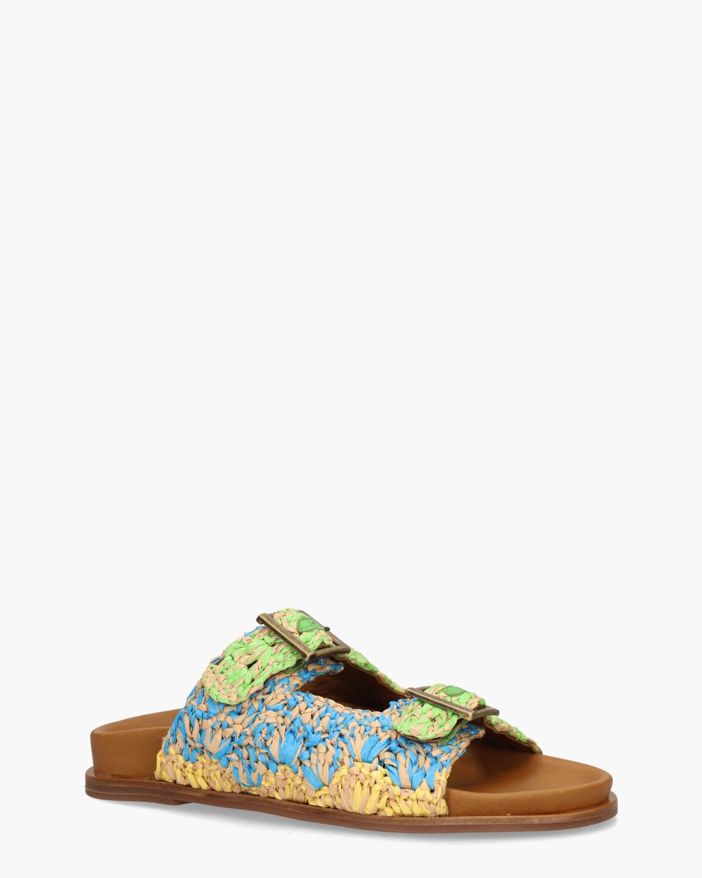 Miss Behave 397013 Groen/Multicolor Damesslippers