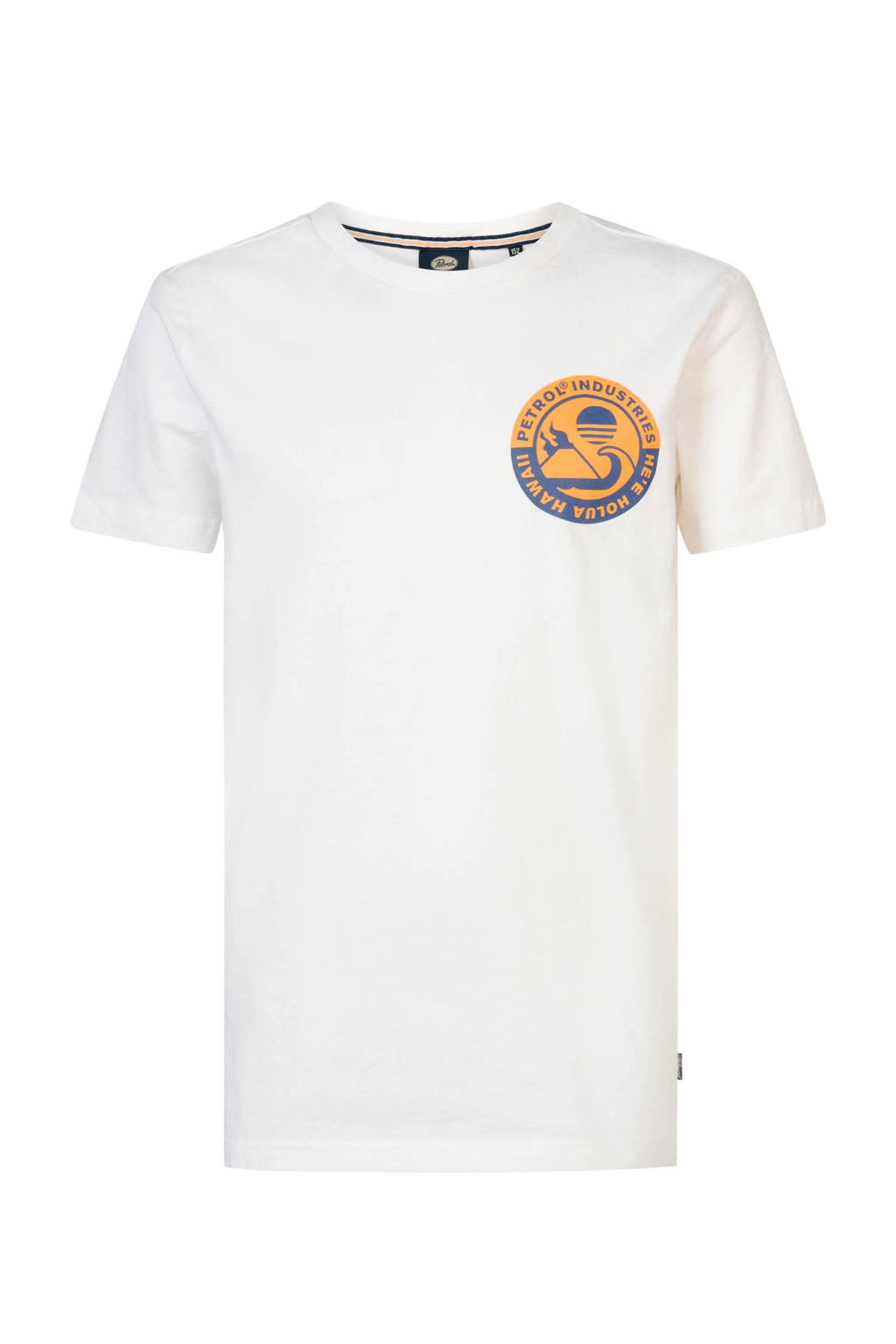 Petrol Industries T-shirt met logo wit