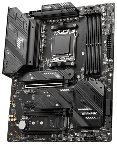 [OUTLET] - MSI MAG X670E TOMAHAWK WIFI - Bundkort - ATX - Socket AM5 - AMD X670 Chipset - USB 3.2 Gen 1, USB 3.2 Gen 2, USB-C Gen 2x2, USB-C 3.2 Gen2 - 2.5 Gigabit LAN, Wi-Fi 6, Bluetooth - onboard grafik (CPU påkrævet) - HD Audio (8-kanaler)