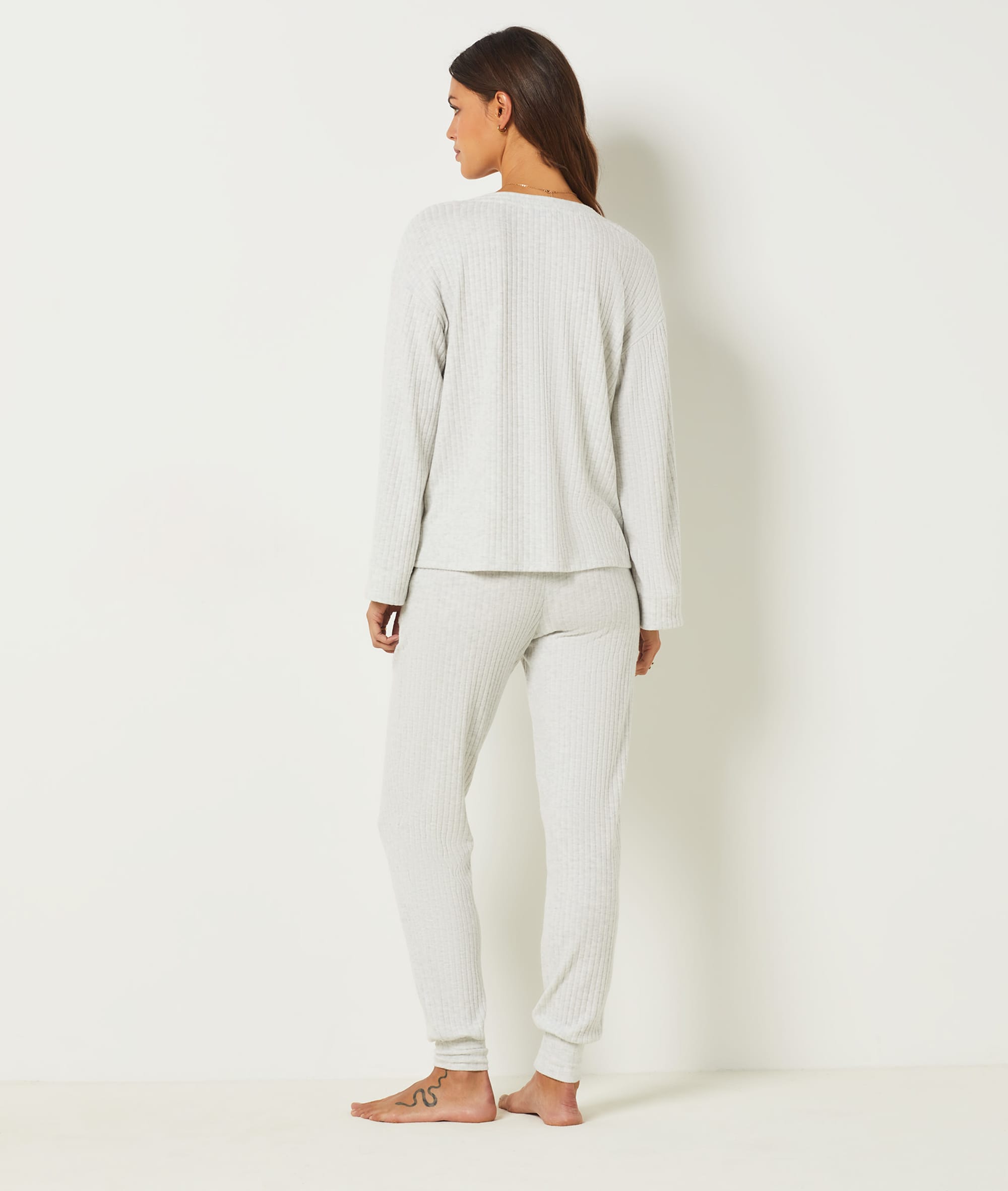 Pantalon de pyjama cotelé