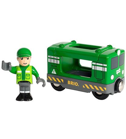 BRIO World Güterzuglokomotive m. Lokführer 33894