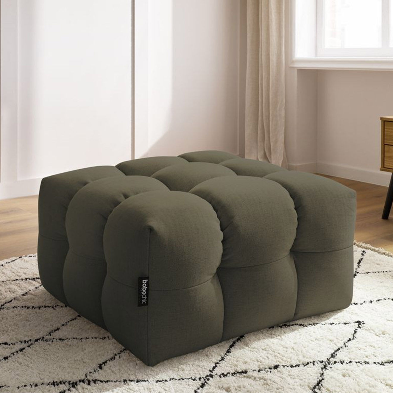 Bobochic Pouf Cloud vert - 84x84x43 cm