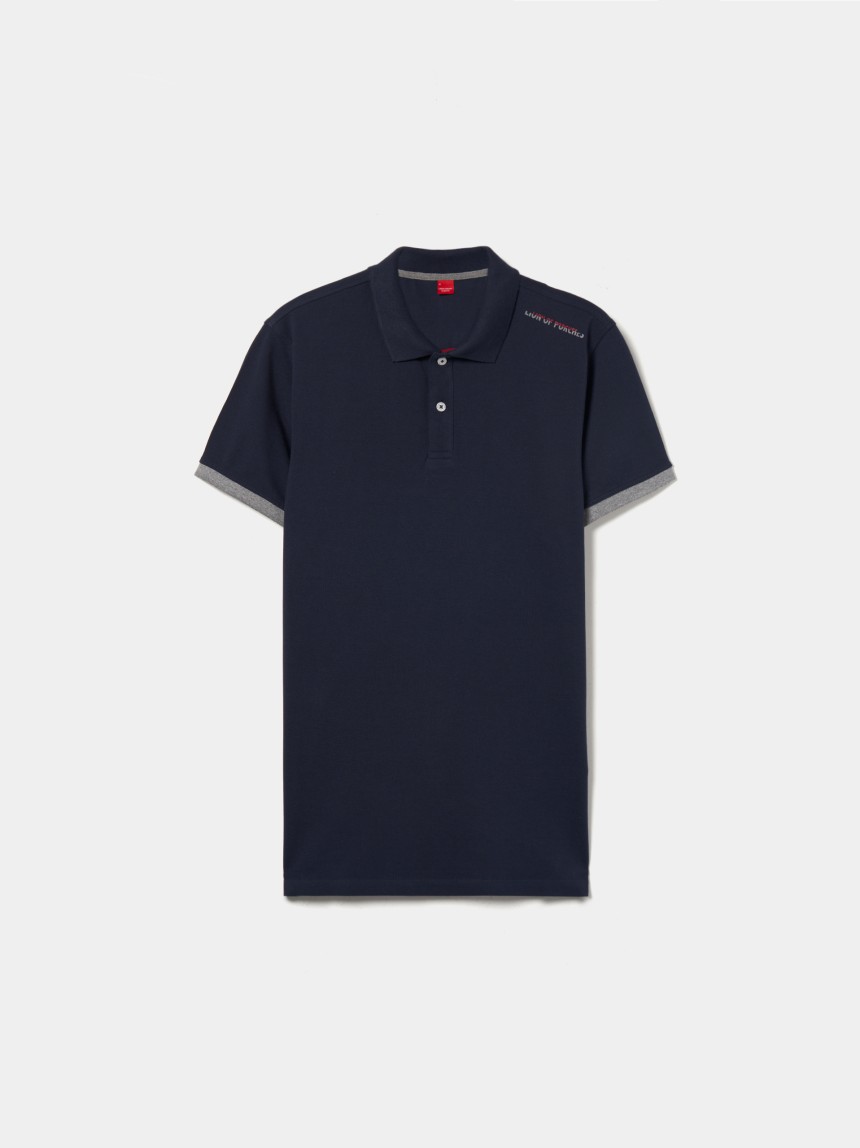 Polo piqué em algodão
