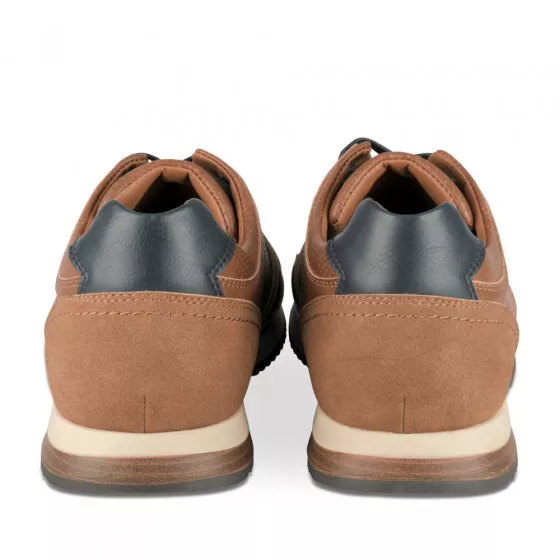 Baskets COGNAC DENIM SIDE