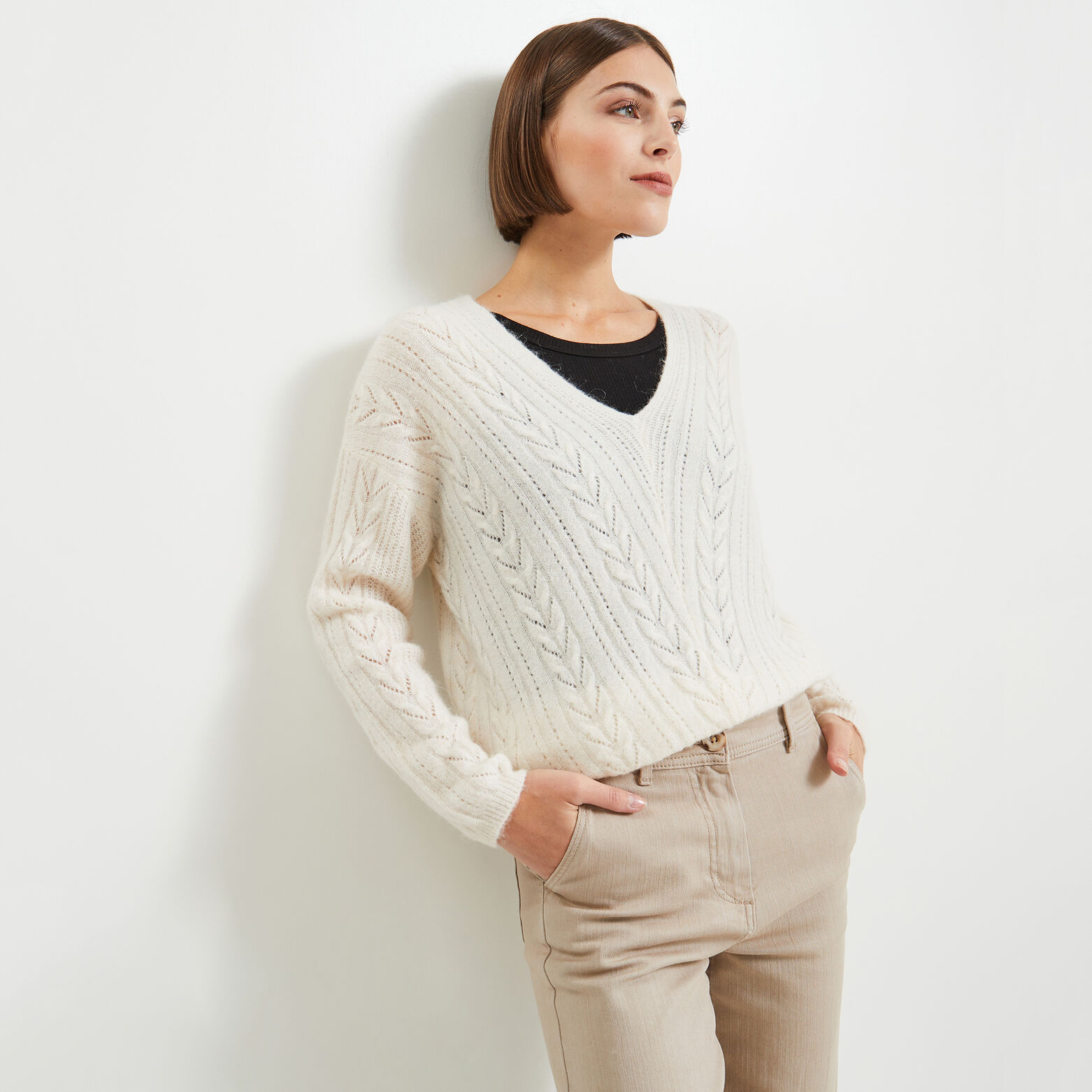 Pull maille femme