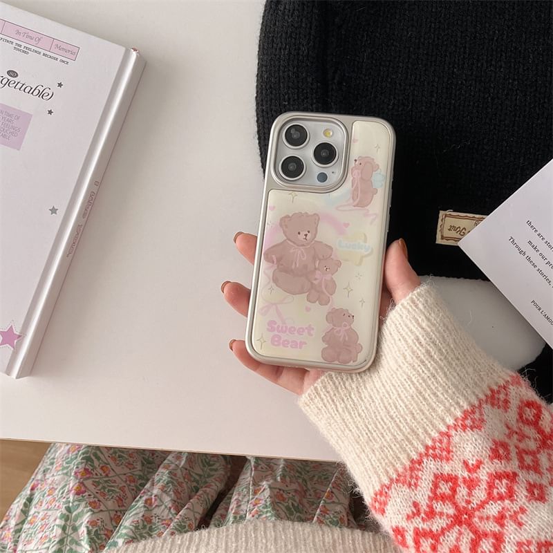 Elliure - Bear telefoonhoesje - iPhone 16 Pro Max / 16 Pro / 16 Plus / 16 / 15 Pro Max / 15 Pro / 15 Plus / 15 / 14 Pro Max / 14 Pro / 14 Plus / 14 / 13 Pro Max / 13 Pro / 13 / 13 Mini