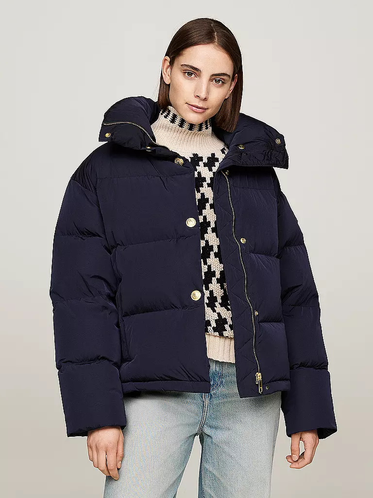 TOMMY HILFIGER Daunensteppjacke dunkelblau