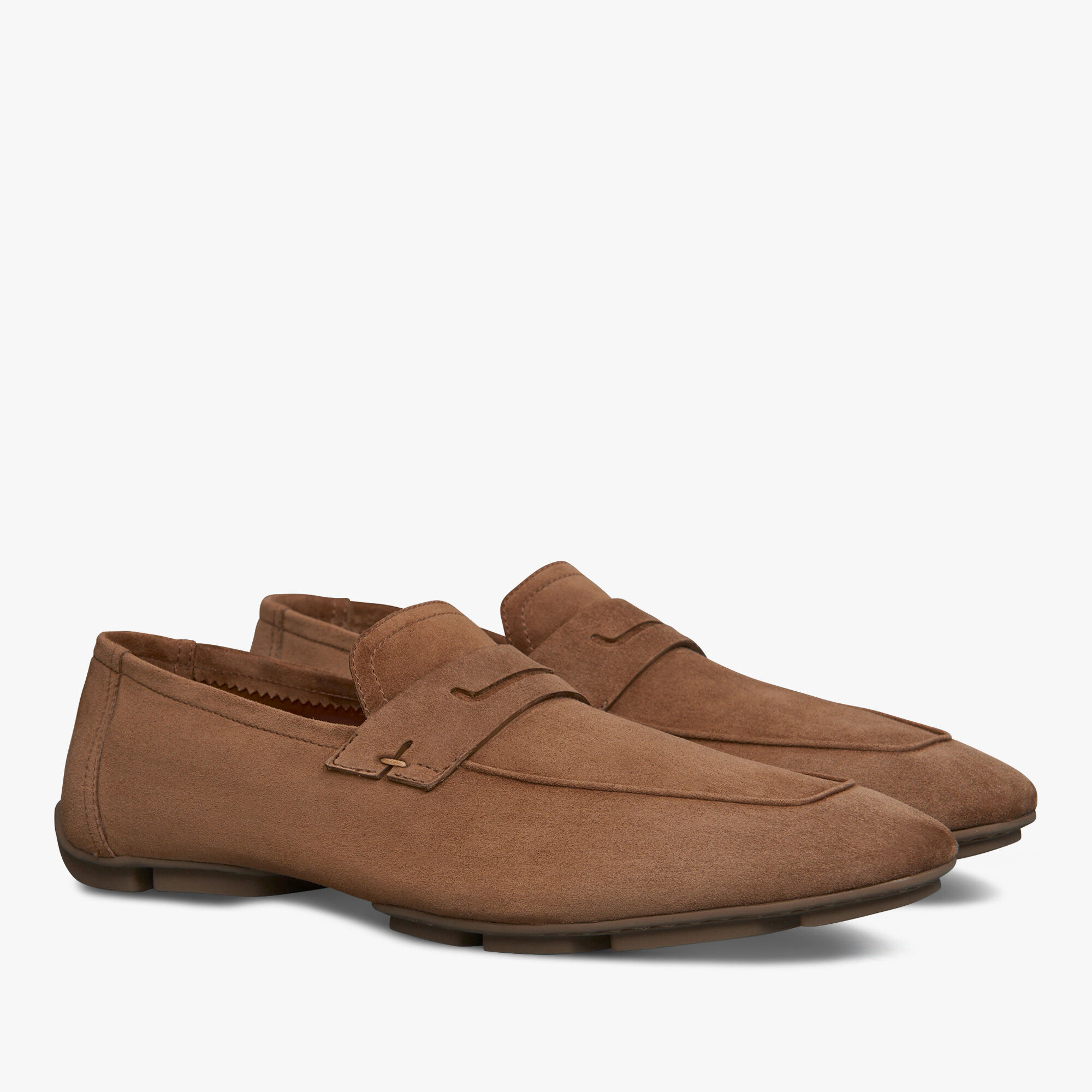 Mocassin Lorenzo Drive En Cuir Camoscio