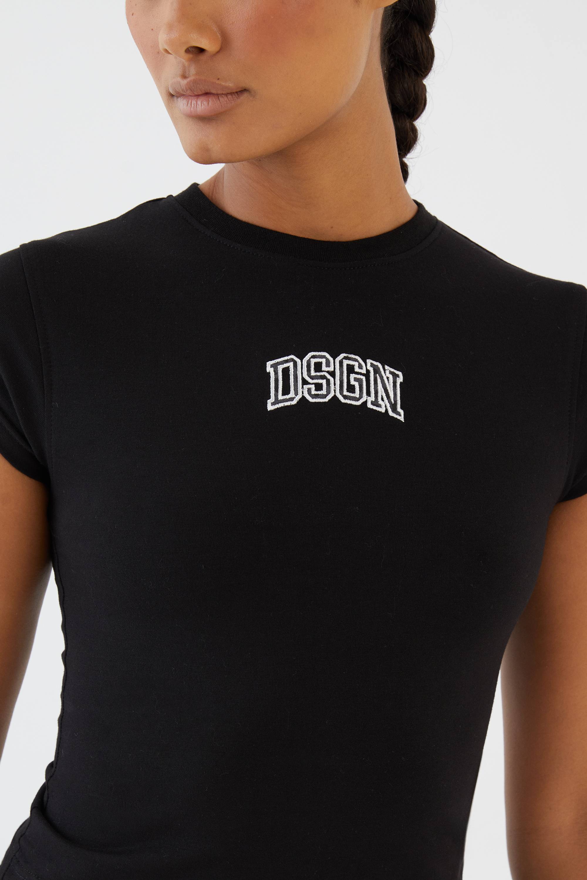 T-shirt Ajusté Dsgn Studio Avec Appliqué Léopard