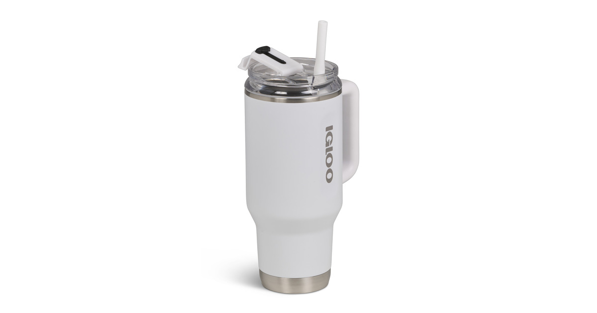 IglooFlip ‘n’ Sip Travel Mug 32 oz, 0,95 liter drinkfles  (Wit)
