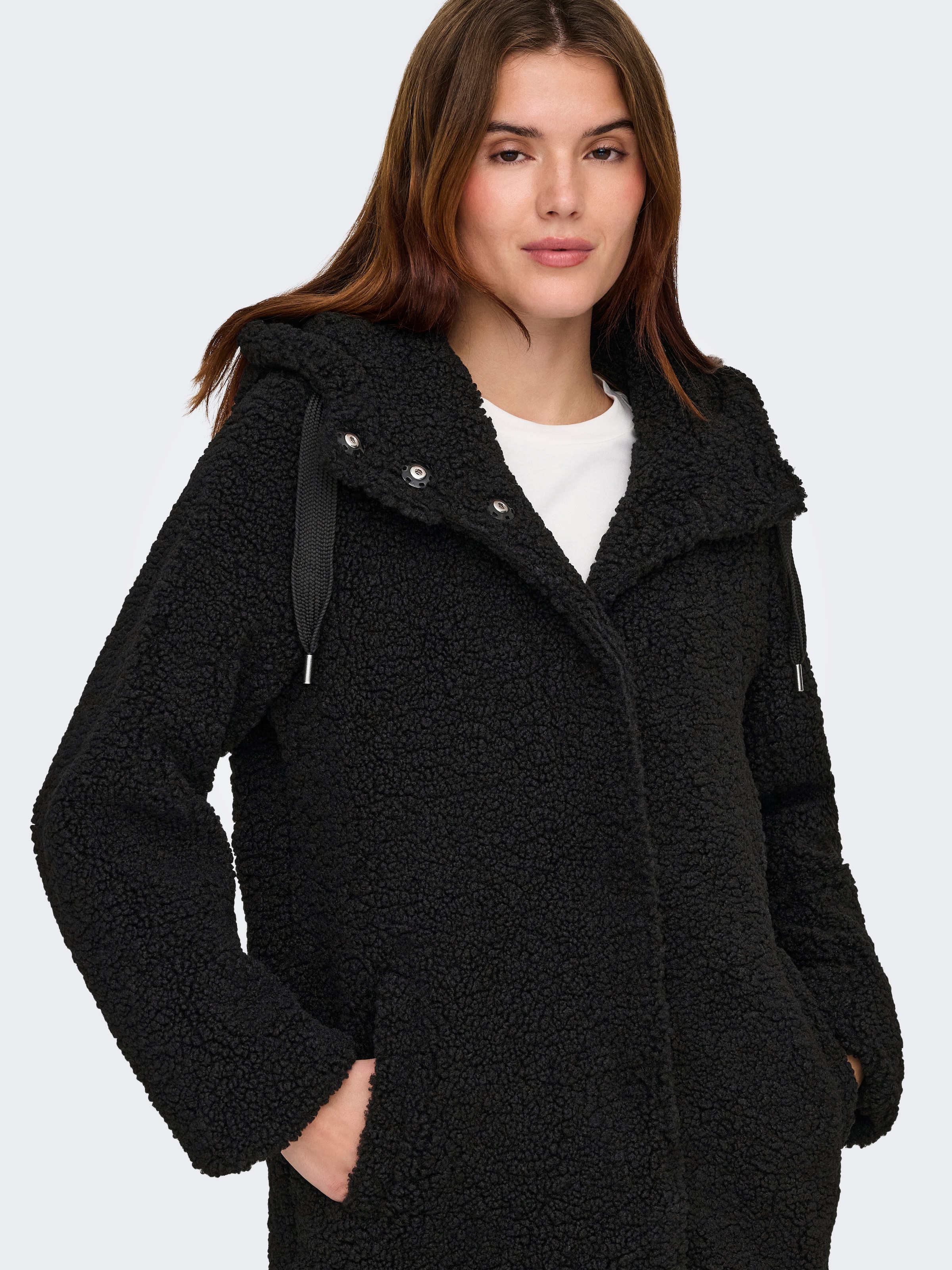 ONLY Kurzmantel »ONLMINA CURLY TEDDY COAT OTW«