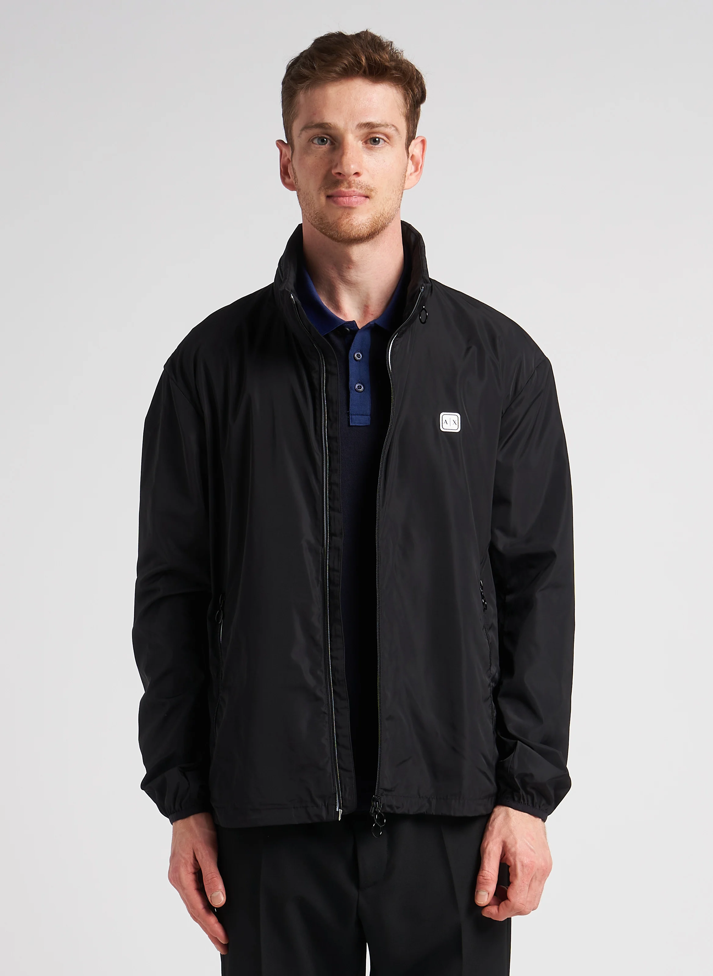 Coupe-vent col montant| Noir