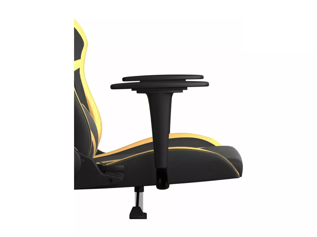 Chaise de jeu de massage Noir et doré Similicuir