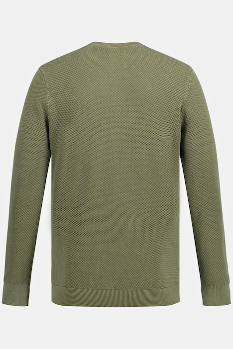 Pullover, Strukturstrick, Vintage Look, Rundhals