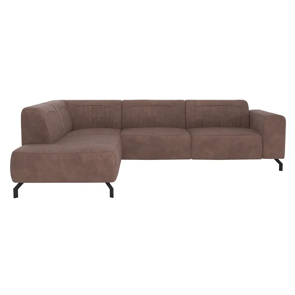 Hoekbank Otis links - koffie - bruin