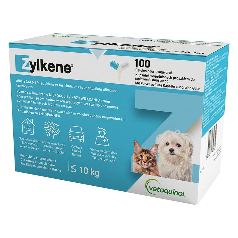 Vétoquinol Zylkène 75 mg pour chat et chien < 10 kg