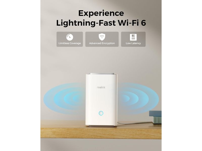 Reolink Zubehör Hub 1 für Multi-Geräte Verwaltung & 64GB, W Kabelloses Sicherheitssystem mit verschlüsseltem lokalem Speicher & Multi-Geräte Verwaltung inkl. 64GB Micro SD Karte