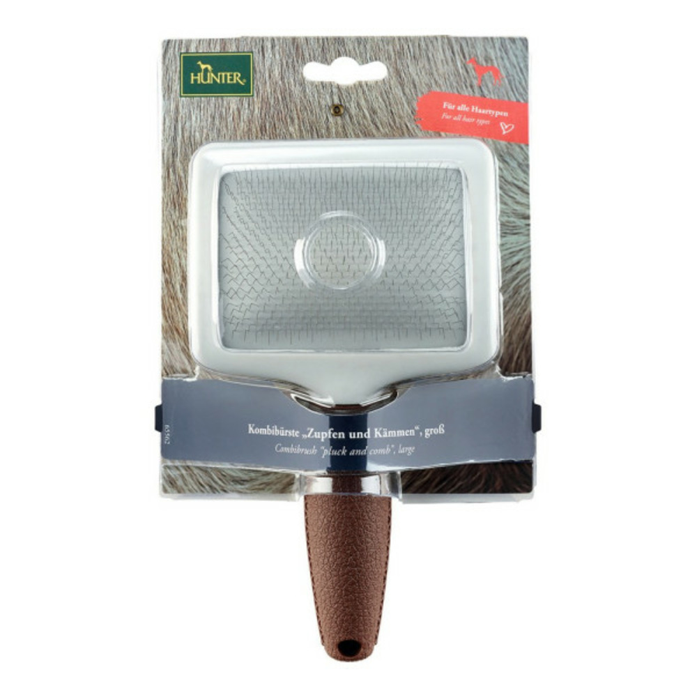 Brosse pour carder 2 en 1
