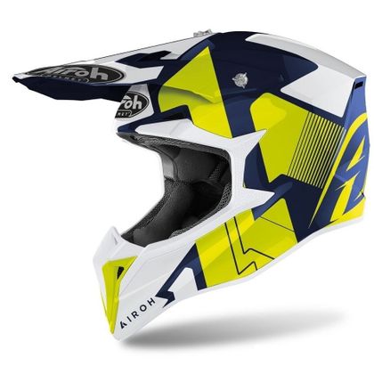 Casque cross Airoh WRAAP - RAZE - BLUE GLOSS 2023 - Bleu