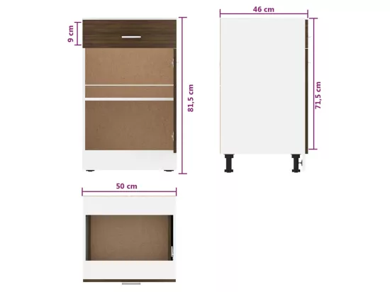 Armoire de plancher à tiroir 