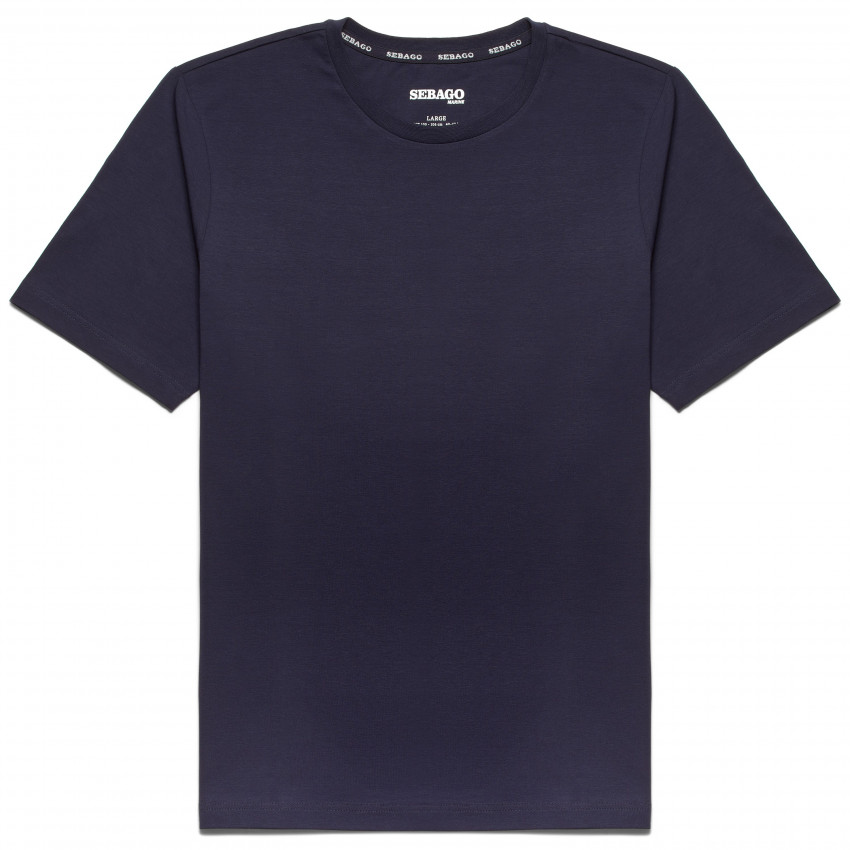 CREW TSHIRT Blue Marine-T-shirt Sebago pour Homme
