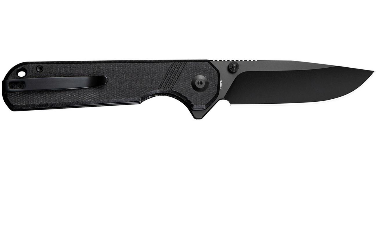 SENCUT Aetheris S24095-3, Black 9Cr18MoV, Black Micarta zakmes