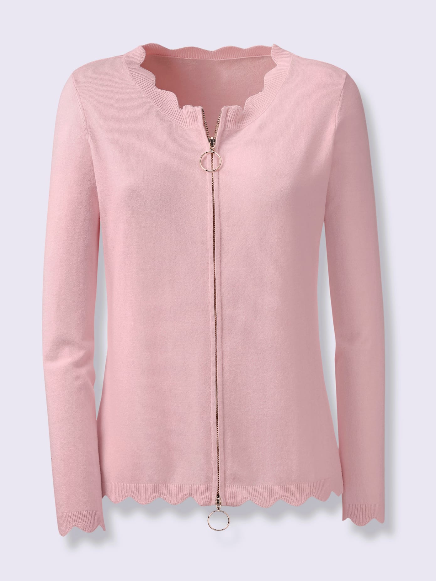 Veste en tricot glissière double-sens