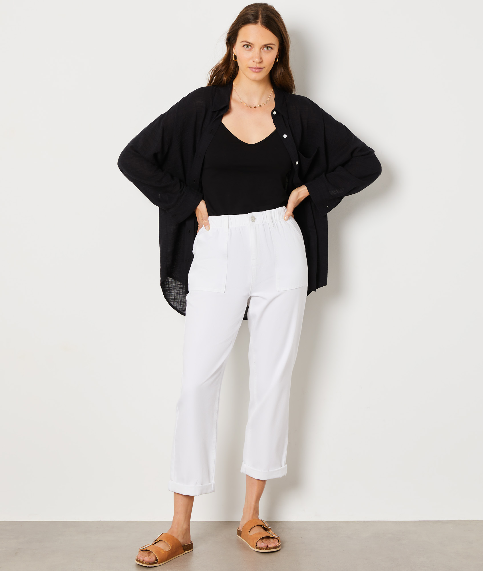 Pantalon coupe carotte