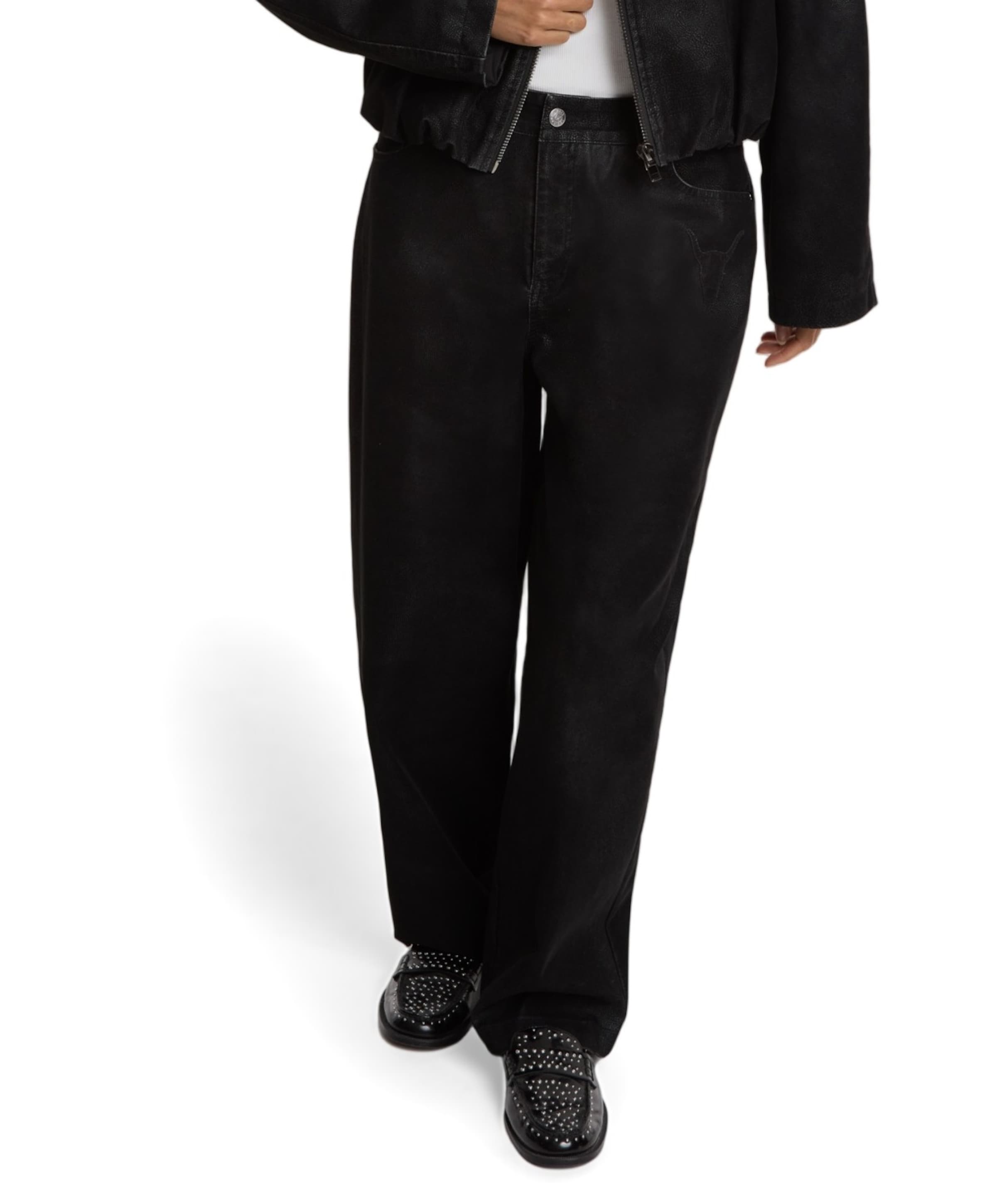 Alix The Label FAUX SUEDE dames broek zwart
