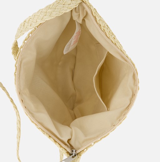 Sarlini Schoudertas Stro beige