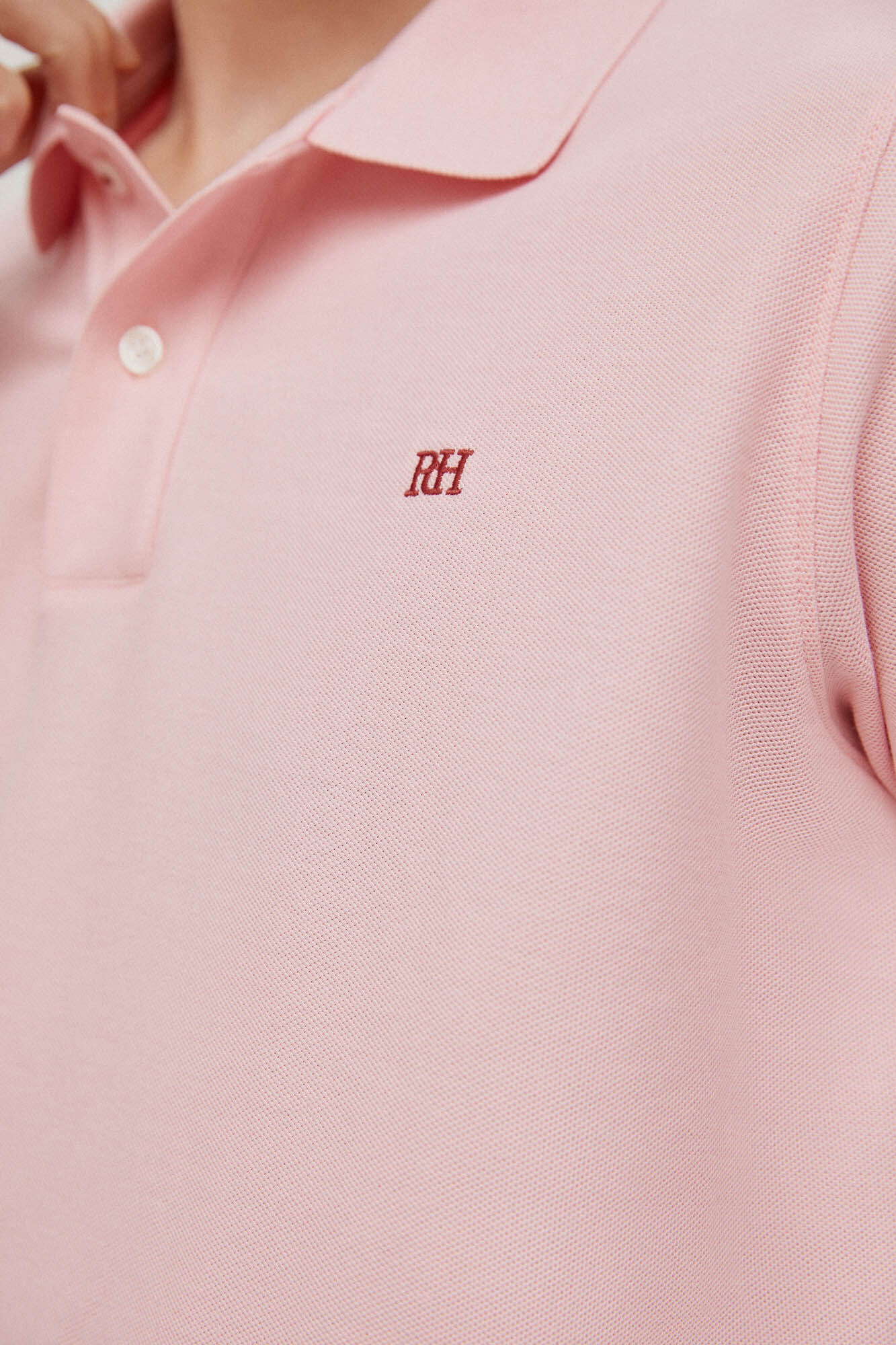 Logotipo Polo Piqué - Rosa