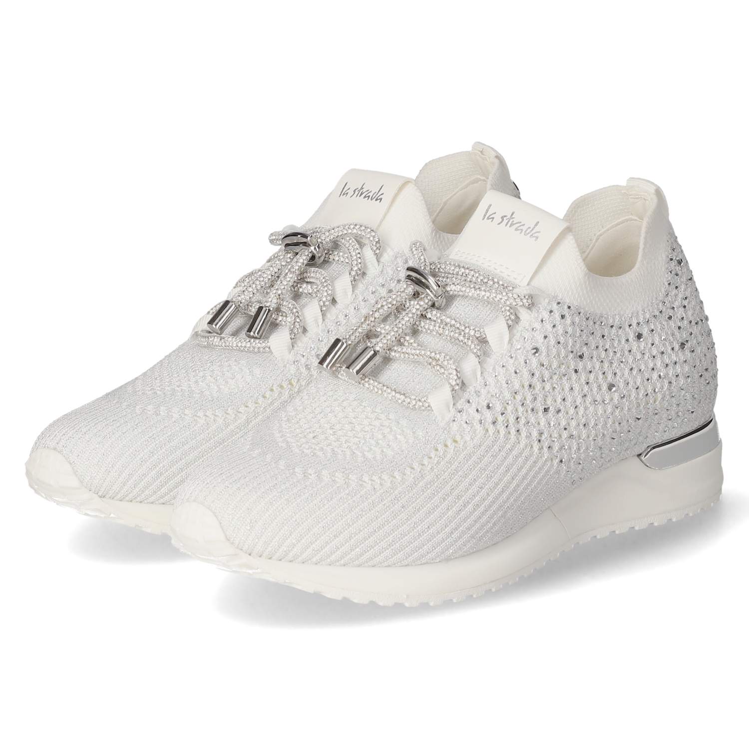La Strada Low Sneaker - white silver