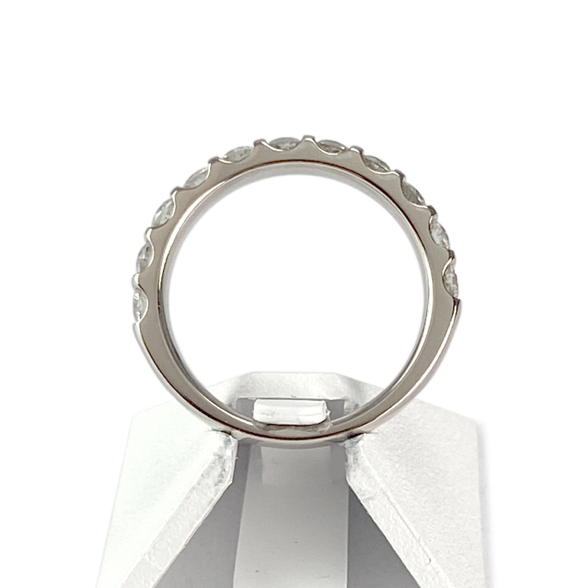 Bague d'occasion or 750 blanc diamants