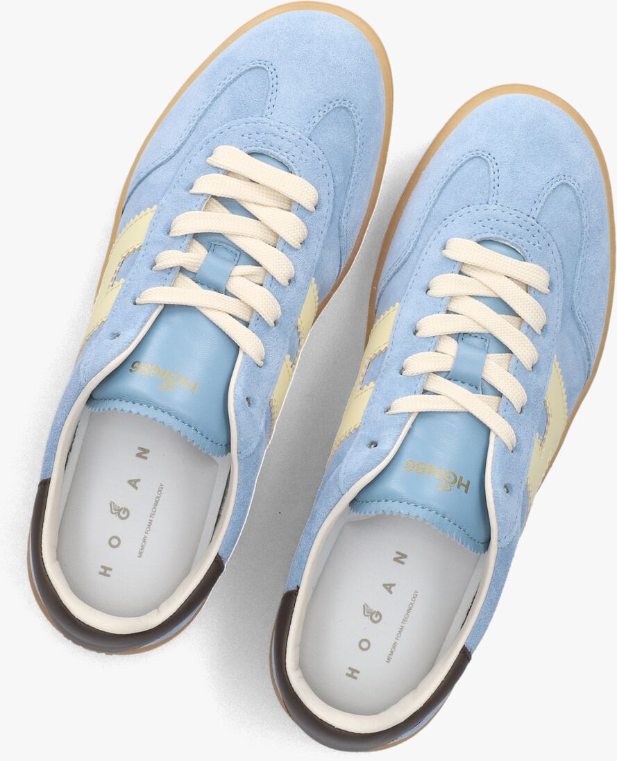 blauwe hogan lage sneakers cool allacciato h