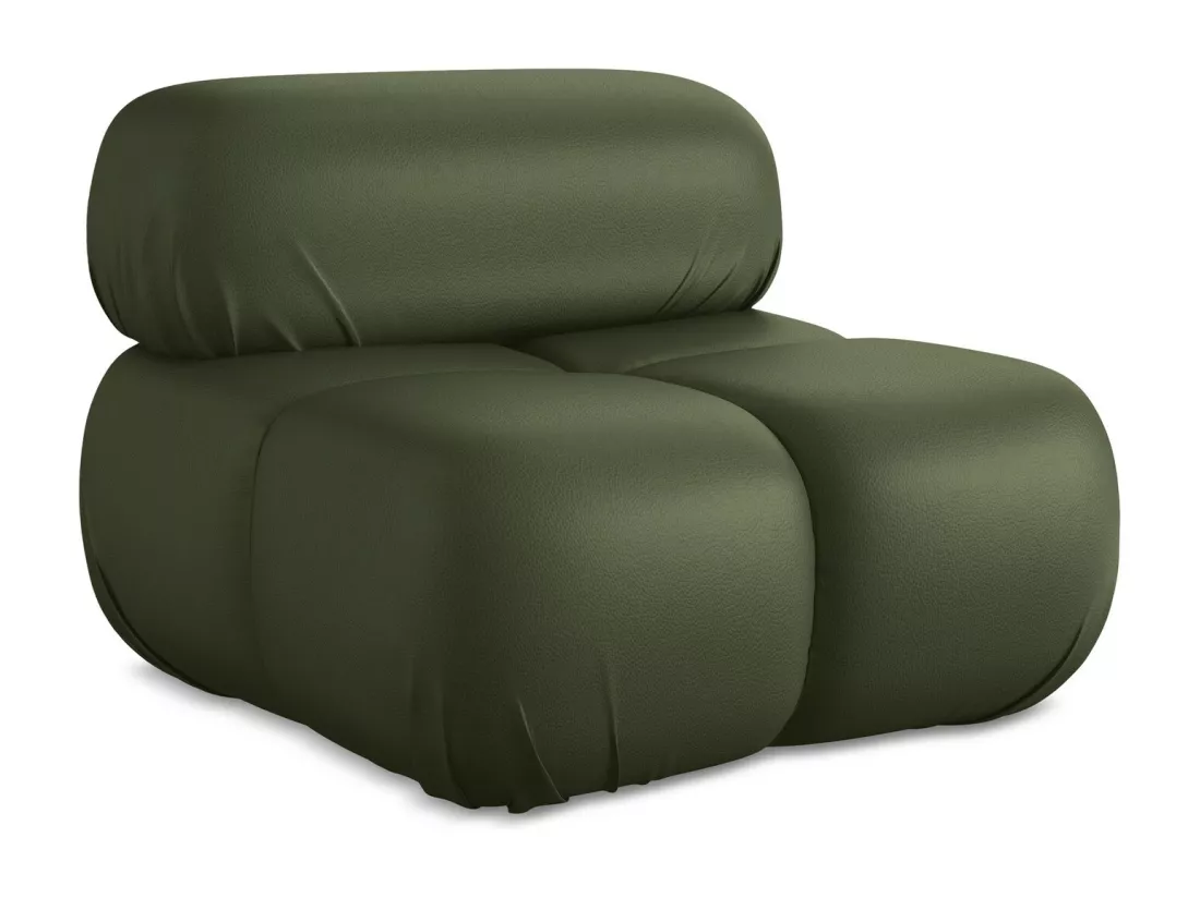 Fauteuil en Cuir artificiel - vert - LOKUA