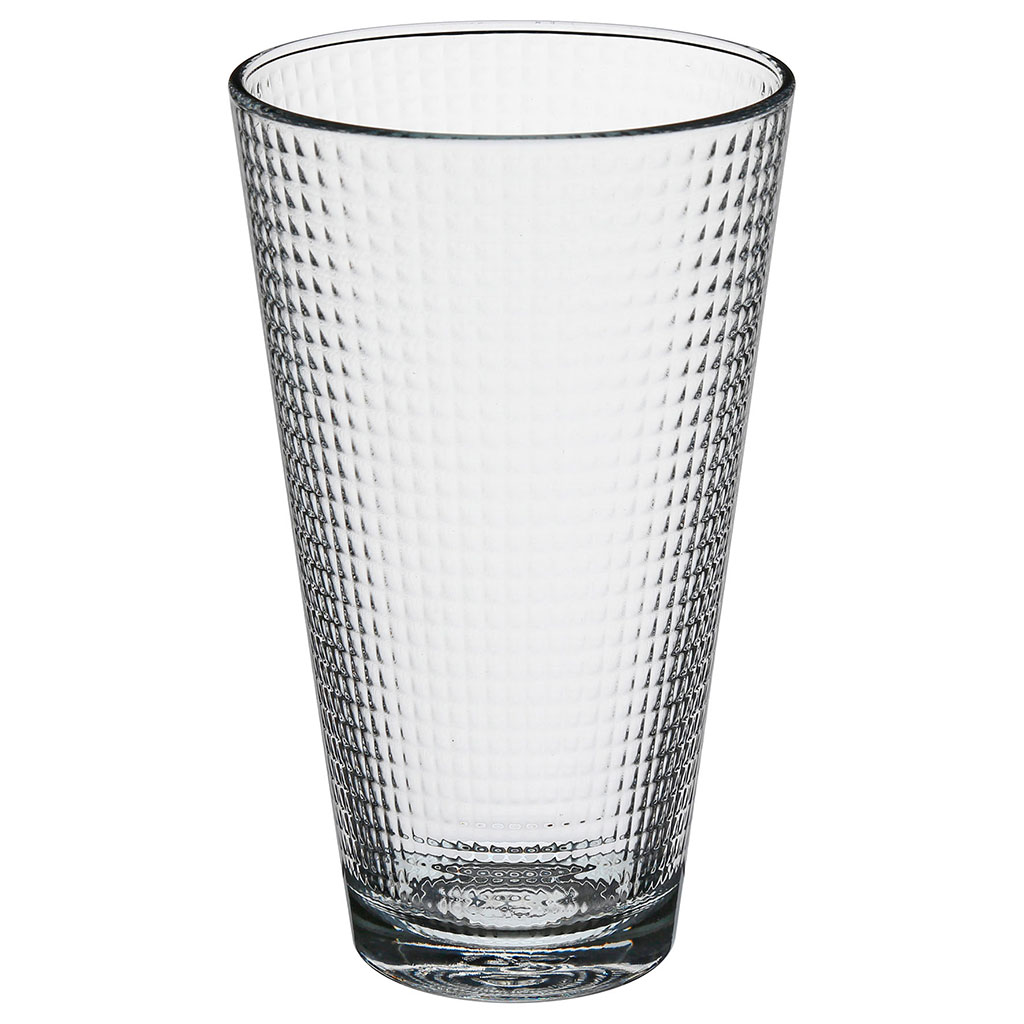 Verre tube BENIT'EAU à relief en verre 34cl
