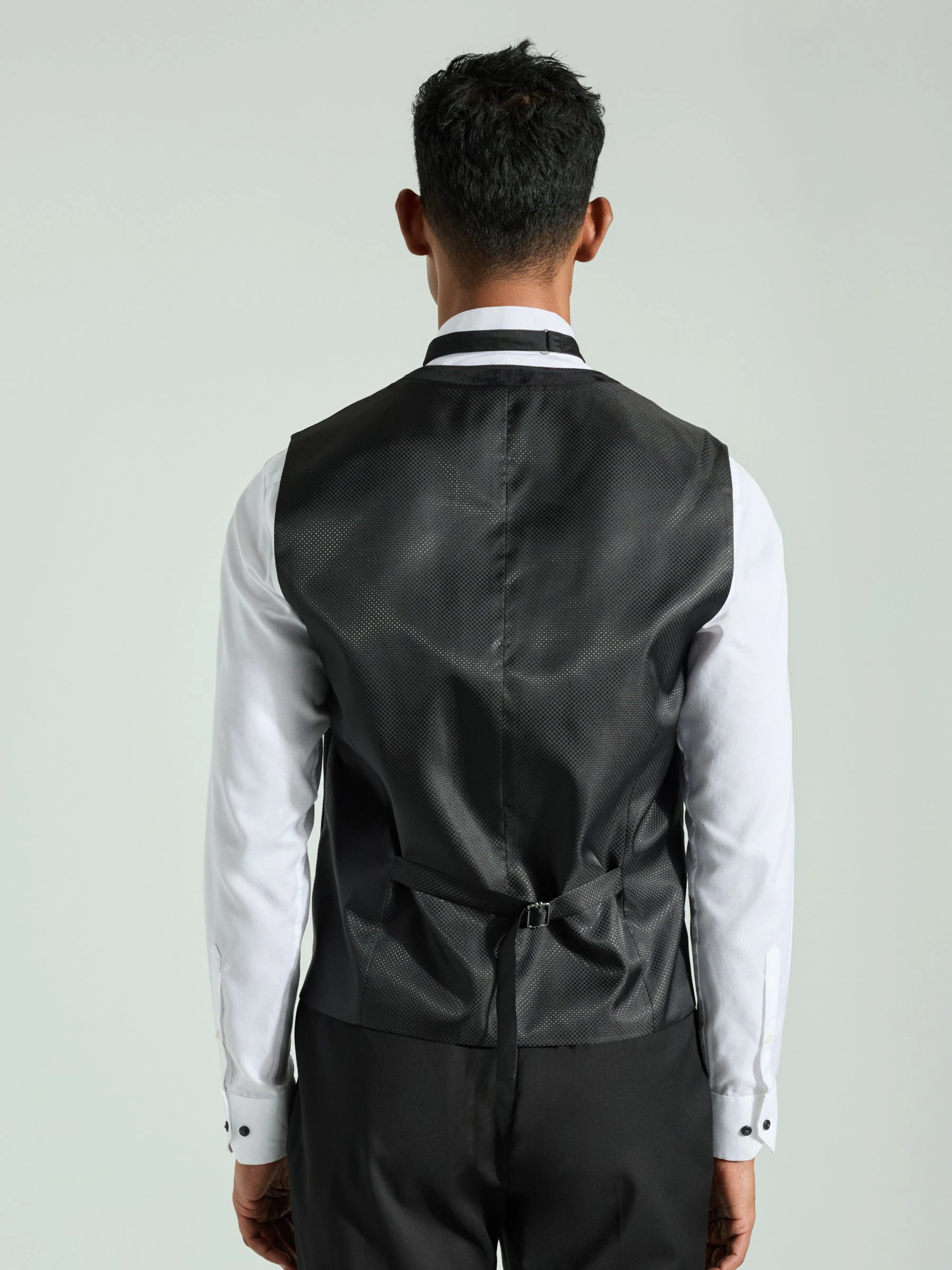 Zwart - Velvet Waistcoat