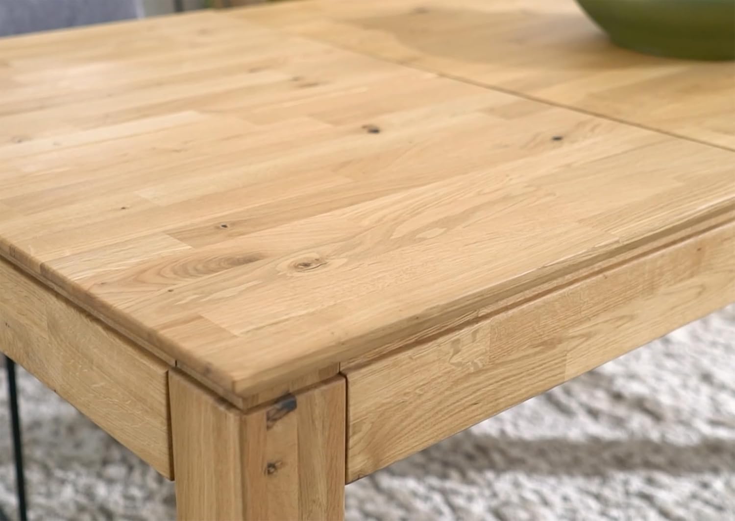 Woodroom Esstisch Paarl 140x90 ausziehbar auf 200 cm Massivholz Eiche geölt Ausziehtisch mit Butterfly-Auszug Holz Esstisch für 6–8 Personen Stabil und modern