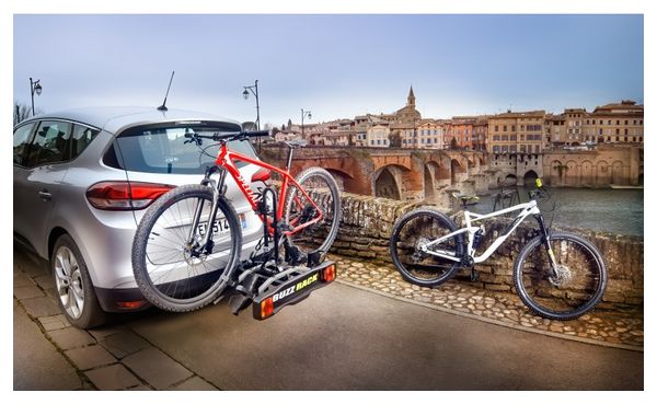 Porte-Vélo sur Boule d'Attelage Buzz Rack BuzzRacer 2 7 Broches 2 Vélos