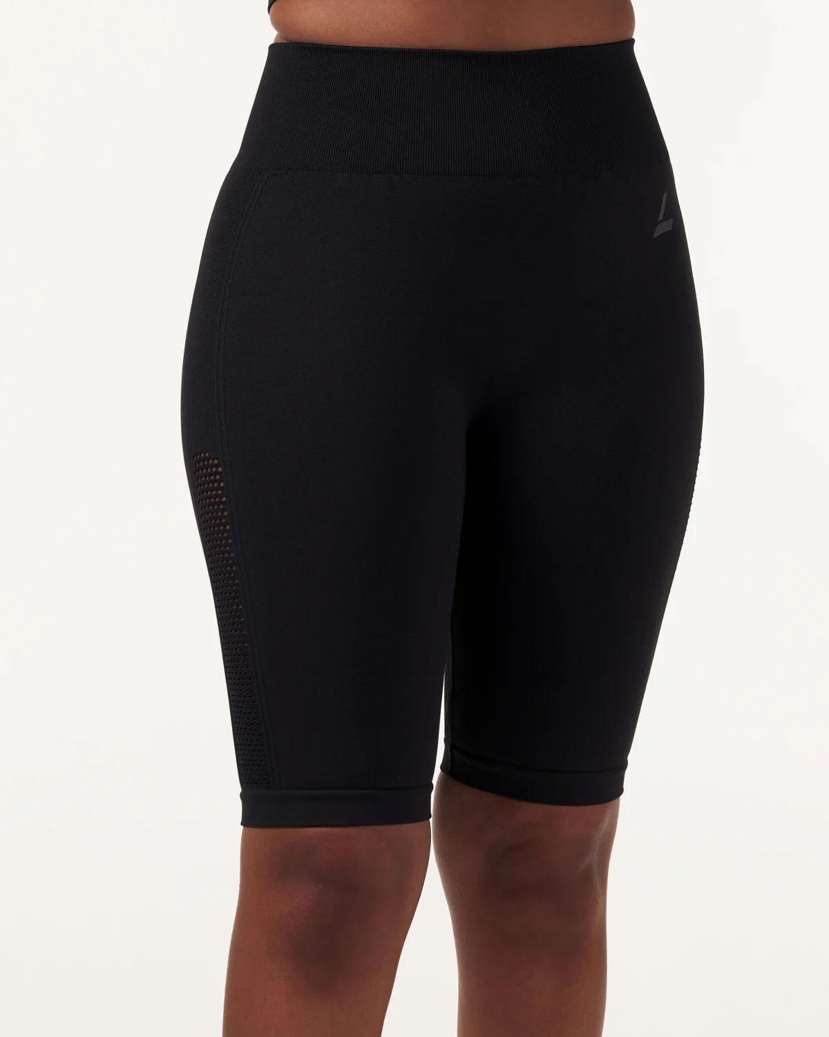 LEVITY Eclipse Mesh Seamless Biker Shorts Black Marl