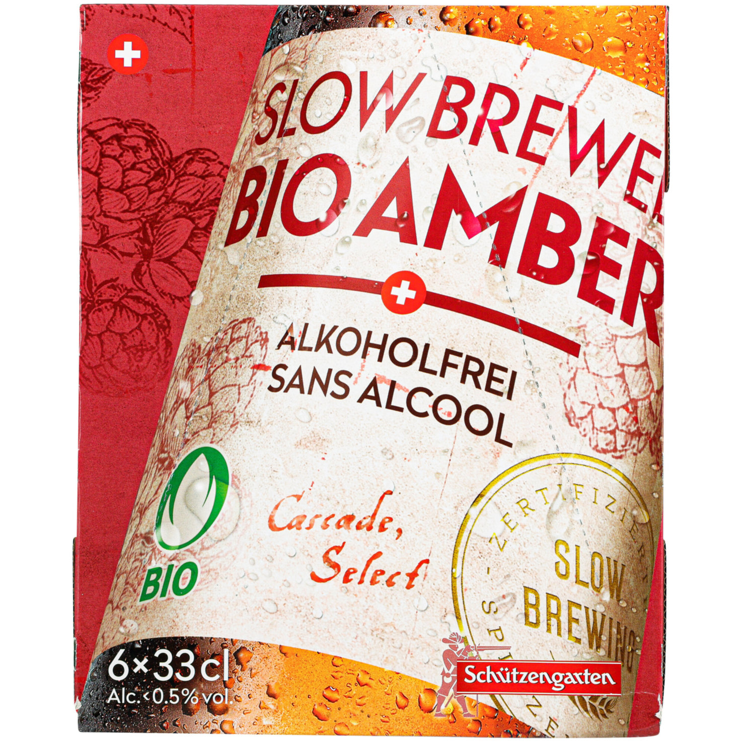 Schützengarten Bio Amber alkoholfrei 6x33cl -198cl