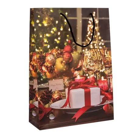 Idena Geschenktasche WH, matt 16x11x6cm FSC-Mix, 1 Stück, 5-fach sortiert