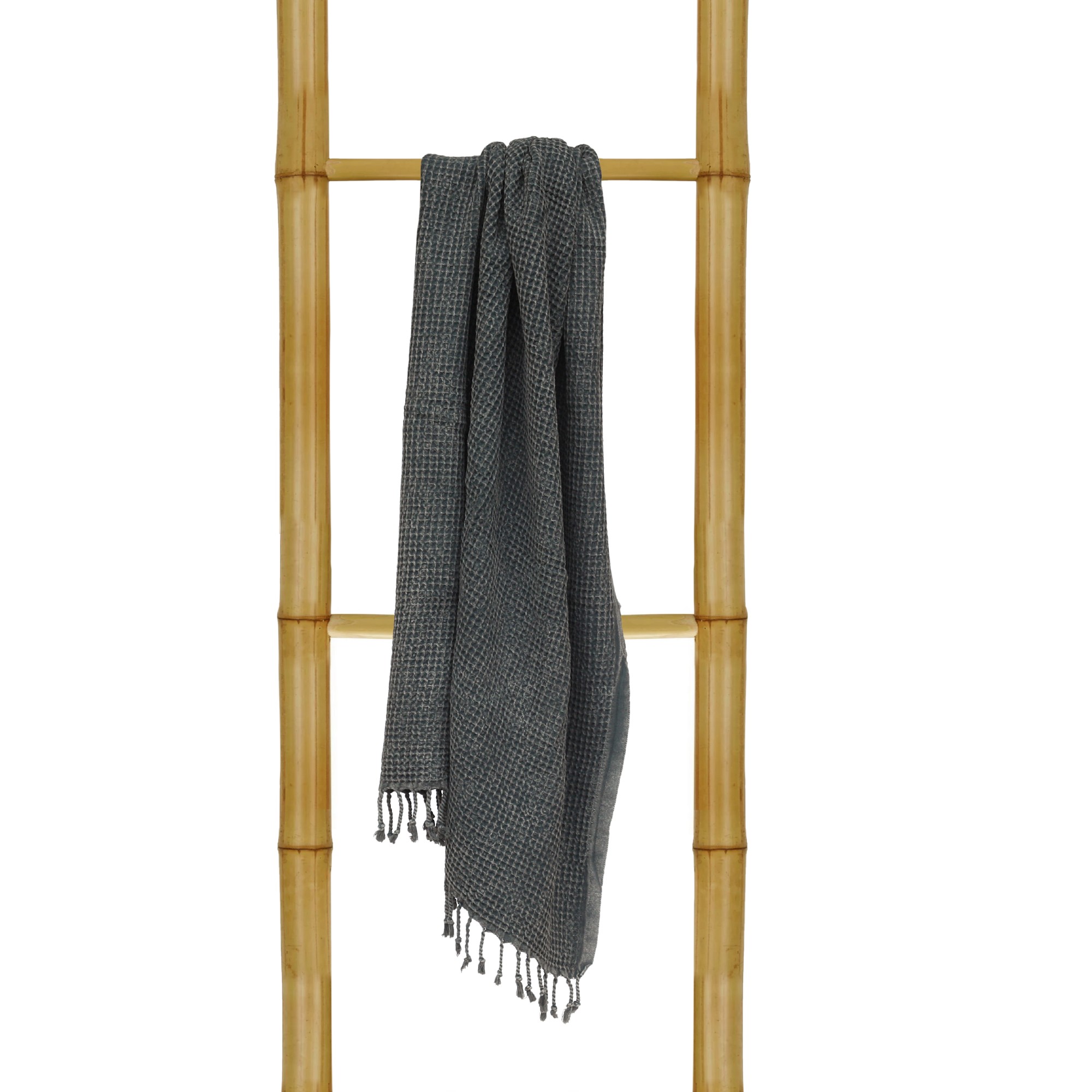 Hamamtuch 'Leme', schwarz, L 175 cm, B 95 cm von fischer's lagerhaus
