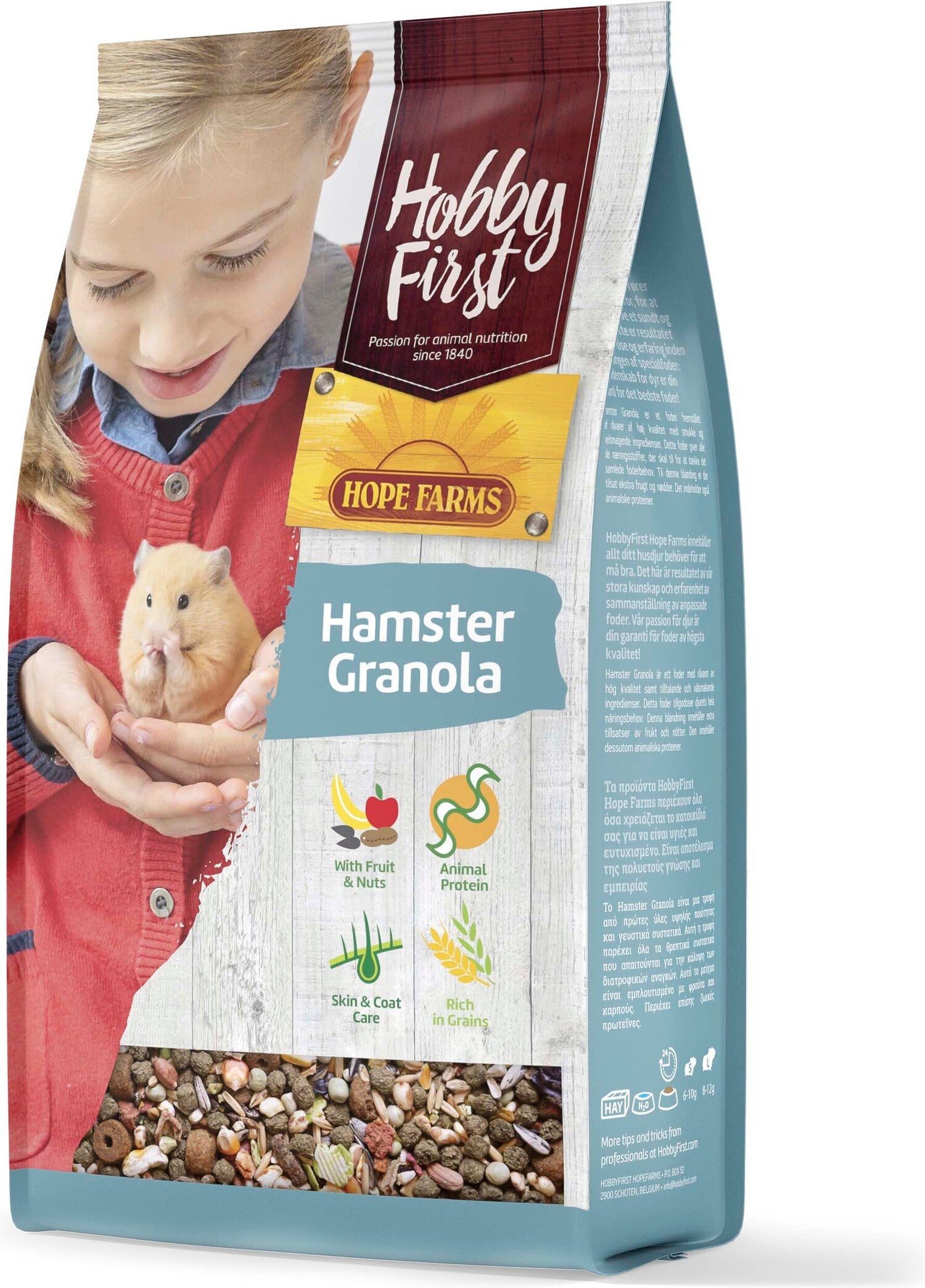 HobbyFirst Hope Farms hamstervoer Granola 800 g
