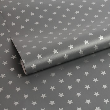 Decoratiefolie Sterren grijs 346-0653 45x200 cm